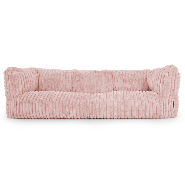 Albert 3-seter Saccosekk Sofa - Ultrabehagelig Kord Støvete Rosa 01