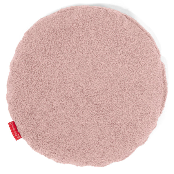 Rund Putetrekk 50cm - Bouclé Rosa 01