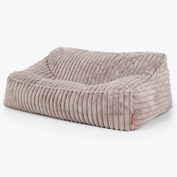 Sloucher Sakkosekk Sofa - Ultrabehagelig Kord Mink 01