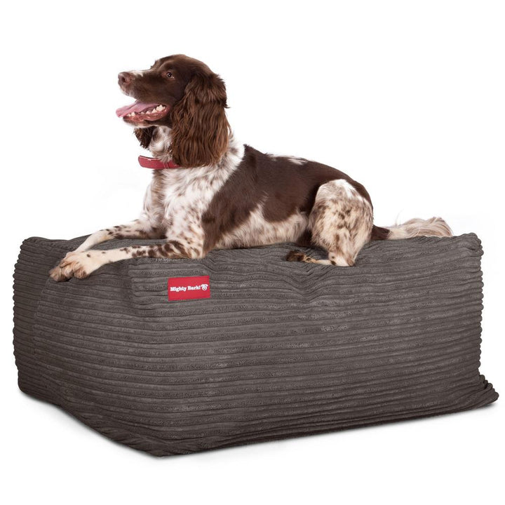 Hundepute / Puff, Memory Foam Hundeseng - Cord Grafitt