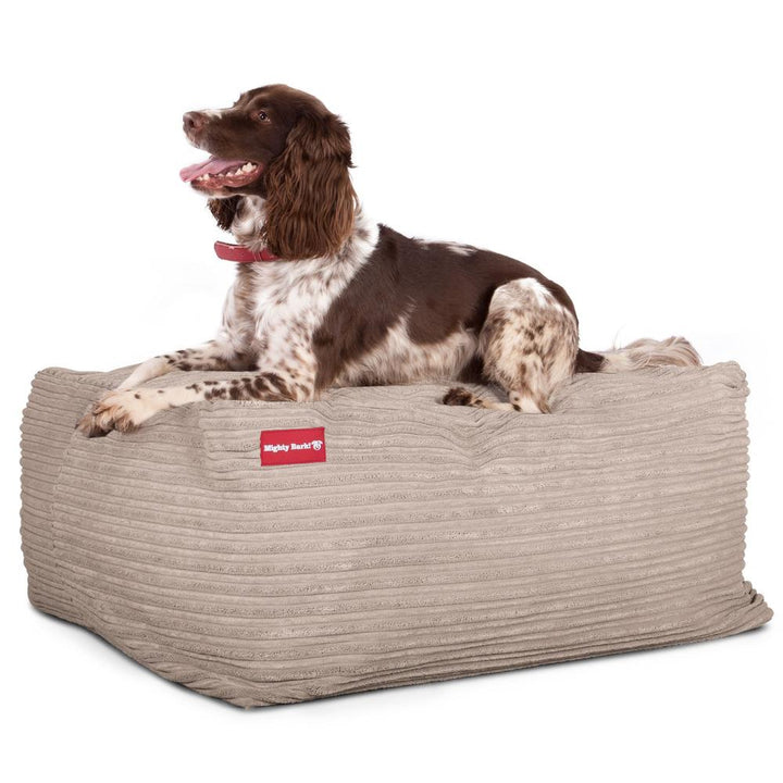 Hundepute / Puff, Memory Foam Hundeseng - Cord Mink