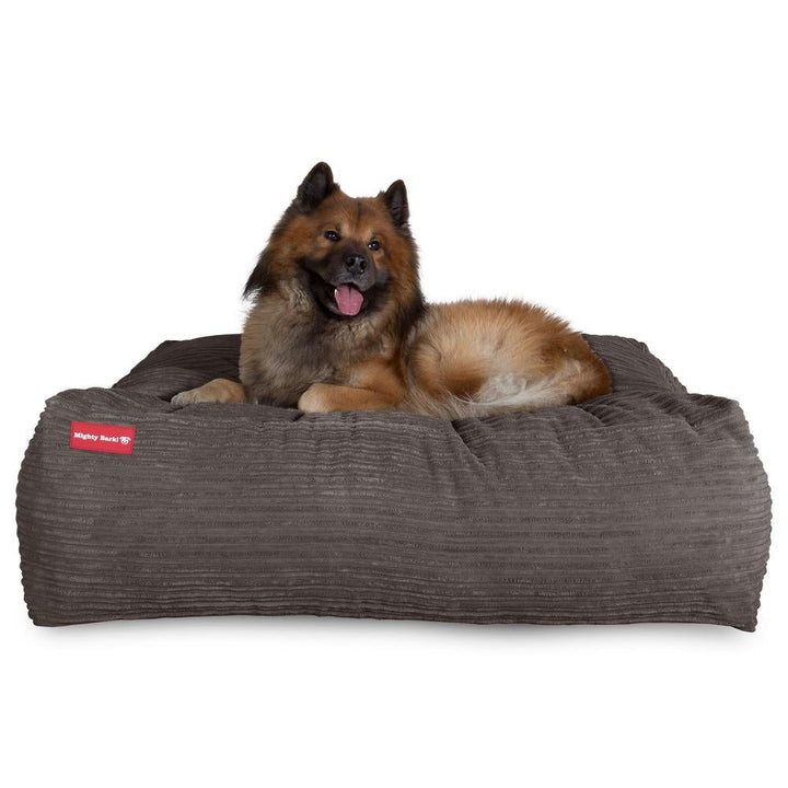 Hundepute / Puff, Memory Foam Hundeseng - Cord Grafitt