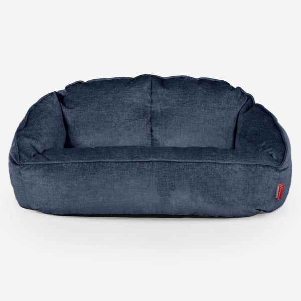 Bubble Sofa-saccosekk - Chenille Marineblå 01